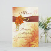 赤と金ゴールドの秋葉のメニュー (スタンド正面)