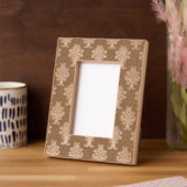 赤と金ゴールドの花柄 レーザー彫刻フレーム (左)