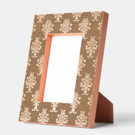 赤と金ゴールドの花柄 レーザー彫刻フレーム (左)