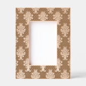 赤と金ゴールドの花柄 レーザー彫刻フレーム (正面)