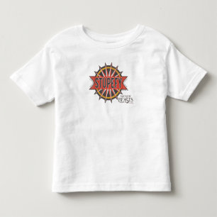 赤と金ゴールドのStupefyスペルグラフィック トドラーTシャツ