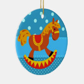 赤と金ゴールドを揺らす玩具 セラミックオーナメント (右)