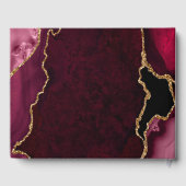 赤と金ゴールドアガテマーブルSweet sixteen ゲストブック (裏面)