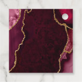 赤と金ゴールドアゲート誕生日ありがとう フェイバータグ (裏面)