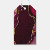 赤と金ゴールドアゲートSweet sixteenありがとう ギフトタグ (裏面)