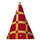 赤と金ゴールドアラビアインスパイア-パーティー帽子 パーティーハット (右)