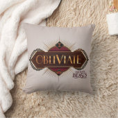 赤と金ゴールドアールデコ束縛呪文図 クッション (ブランケット)