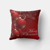 赤と金ゴールドエレガントがクリスマスを祝う クッション (裏面)