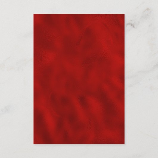 赤と金ゴールドエレガントフローラ結婚の詳細 エンクロージャーカード (裏面)