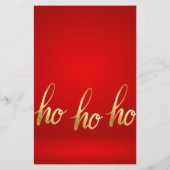 赤と金ゴールドオーナメントパーティークリスマス招待状 チラシ (裏面)