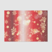 赤と金ゴールドクリスマスウィンターワンダーランド 薄葉紙 (正面)