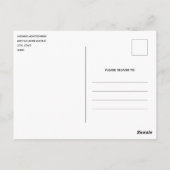 赤と金ゴールドクリスマスボウフェスティバル ポストカード (裏面)