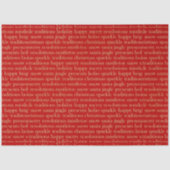 赤と金ゴールドクリスマス応援クリスマス 薄葉紙 (正面)