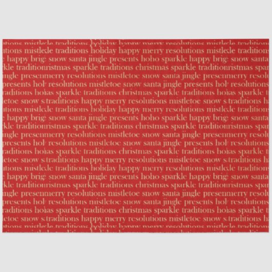 赤と金ゴールドクリスマス応援クリスマス 薄葉紙 (正面)