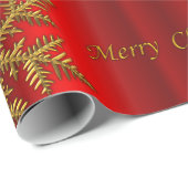 赤と金ゴールドクリスマス ラッピングペーパー (ロールコーナー)