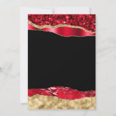 赤と金ゴールドグラムティアーズ大晦日パーティー 招待状 (裏面)