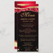 赤と金ゴールドグラムティアーズ結婚《写真》ぼけ味 メニュー (正面/裏面)