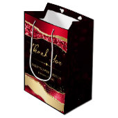 赤と金ゴールドグラムティアーズ《写真》ぼけ味Sweet sixteen ミディアムペーパーバッグ (正面アングル)