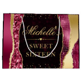 赤と金ゴールドグラムティアーズ《写真》ぼけ味Sweet sixteen ラージペーパーバッグ (裏面)