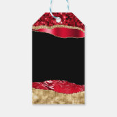 赤と金ゴールドグラムティアーズSweet sixteen ギフトタグ (裏面)