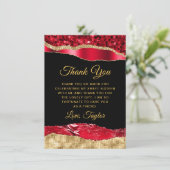 赤と金ゴールドグラムティアーズSweet sixteen サンキューカード (スタンド正面)