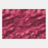 赤と金ゴールドグラム ラッピングペーパーシート (正面)