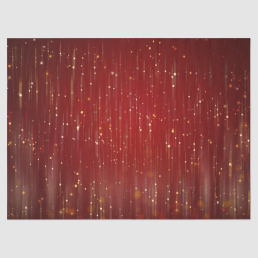 赤と金ゴールドグリッター 薄葉紙 (正面)