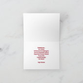 赤と金ゴールドシェブロンプリント"ハッピークワンザ" カード (内部)