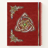 赤と金ゴールドシャドウ ノートブック (裏面)