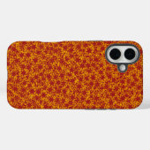 赤と金ゴールドスターチームスピリットスポーツカラー Case-Mate iPhoneケース (裏面 (横))