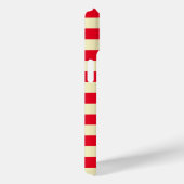 赤と金ゴールドストライプ |モノグラム Case-Mate iPhoneケース (裏面 / 右)