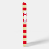 赤と金ゴールドストライプ |モノグラム Case-Mate iPhoneケース (裏面 / 左)