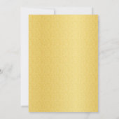 赤と金ゴールドスパークルライト退職パーティー 招待状 (裏面)