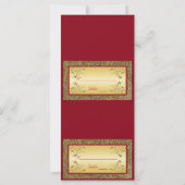 赤と金ゴールドテントのスタイル座席表 (裏面)