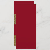 赤と金ゴールドテントのスタイル座席表 (正面/裏面)