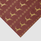 赤と金ゴールドトナカイのクリスマスティッシュペーパー 薄葉紙 (詳細)