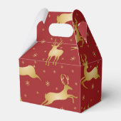 赤と金ゴールドトナカイ フェイバーボックス (裏面サイド)