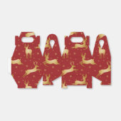 赤と金ゴールドトナカイ フェイバーボックス (折り畳みなし)