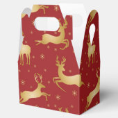 赤と金ゴールドトナカイ フェイバーボックス (オープン)