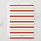 赤と金ゴールドハッピーホリデーフォトカードグリーティング シーズンカード (裏面)