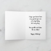 赤と金ゴールドハッピー13誕生日娘 カード (内部)