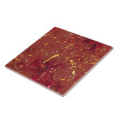 赤と金ゴールドパターン タイル (側面)