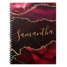 赤と金ゴールドフェイクグリッターマーブルゲート