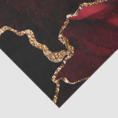 赤と金ゴールドフェイクグリッター大理石 薄葉紙 (詳細)