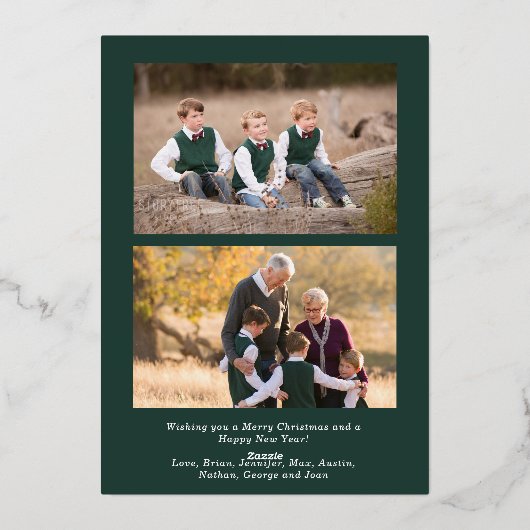 赤と金ゴールドフェスティバル花模様3 モダン枚 箔シーズンカード (裏面)