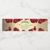 赤と金ゴールドフローラキンセアニェラ ペットボトルラベル (シングルラベル)