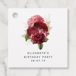 赤と金ゴールドフローラ フェイバータグ