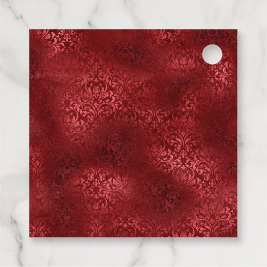 赤と金ゴールドフローラ フェイバータグ (裏面)