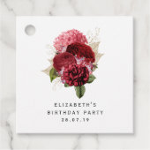 赤と金ゴールドフローラ フェイバータグ (正面)