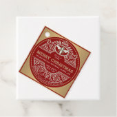 赤と金ゴールドホリデーハニーラベルビー華美 フェイバータグ (インサイチュ)